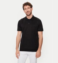 Снимка на KARL LAGERFELD Тениска с яка и копчета 745007 542201 Черен Regular Fit