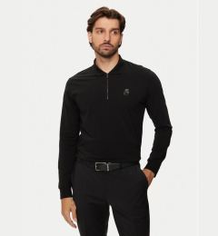 Снимка на KARL LAGERFELD Тениска с яка и копчета 745015 544221 Черен Regular Fit