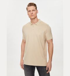 Снимка на KARL LAGERFELD Тениска с яка и копчета 745028 542232 Бежов Regular Fit