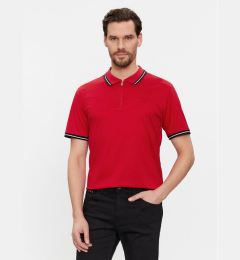 Снимка на KARL LAGERFELD Тениска с яка и копчета 745080 541200 Червен Regular Fit