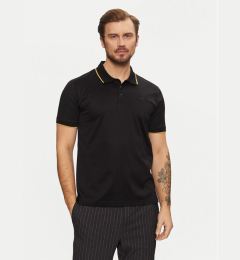 Снимка на KARL LAGERFELD Тениска с яка и копчета 745080 551200 Черен Regular Fit