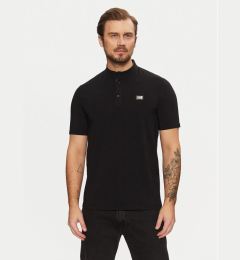 Снимка на KARL LAGERFELD Тениска с яка и копчета 745089 551221 Черен Regular Fit