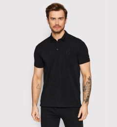 Снимка на KARL LAGERFELD Тениска с яка и копчета 745890 Черен Regular Fit