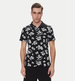 Снимка на KARL LAGERFELD Тениска с яка и копчета A2M46036 Черен Regular Fit