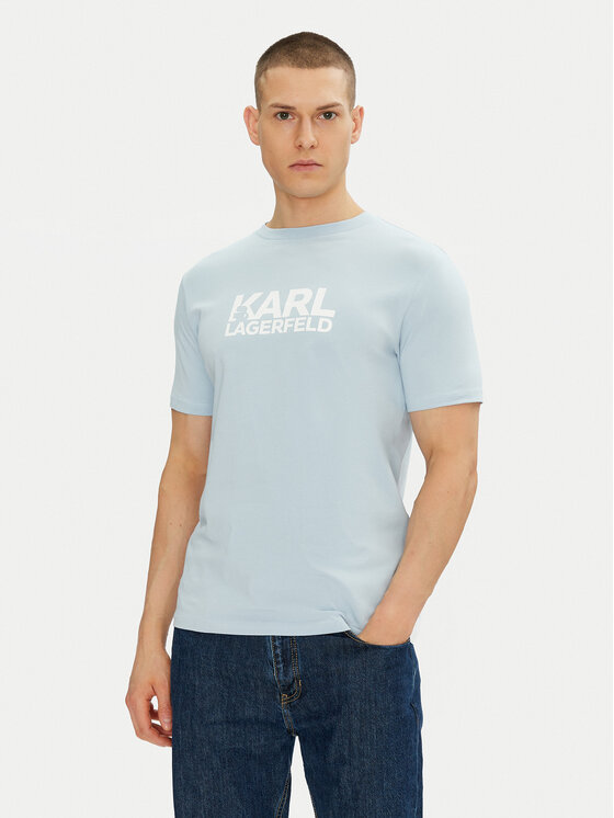 Снимка на KARL LAGERFELD Тишърт 755087 552235 Светлосиньо Regular Fit