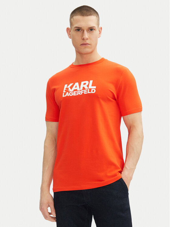 Снимка на KARL LAGERFELD Тишърт 755087 552235 Червен Regular Fit