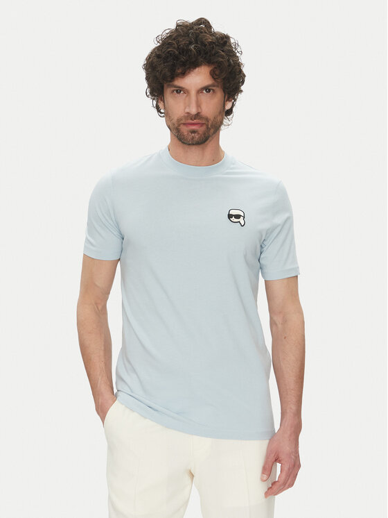 Снимка на KARL LAGERFELD Тишърт 755710 552224 Светлосиньо Regular Fit