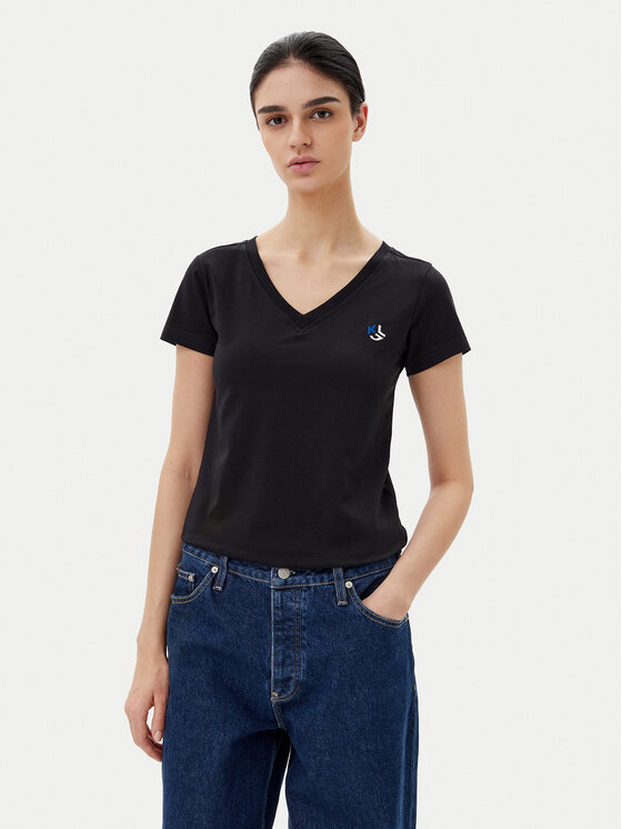 Снимка на KARL LAGERFELD Тишърт A1W17019 Черен Regular Fit