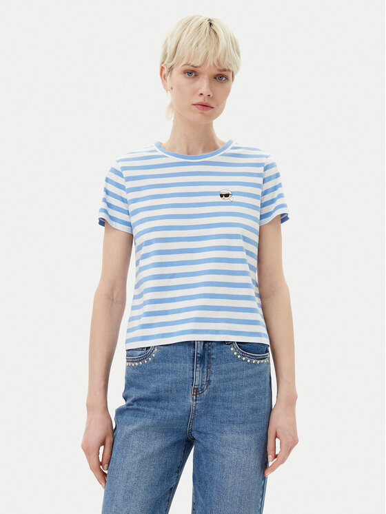 Снимка на KARL LAGERFELD Тишърт A1W17099 Тъмносин Regular Fit