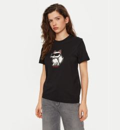 Снимка на KARL LAGERFELD Тишърт A1W17128 Черен Regular Fit