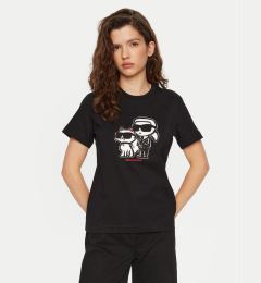 Снимка на KARL LAGERFELD Тишърт A1W17129 Черен Regular Fit