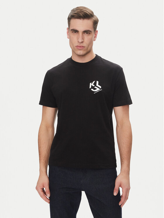 Снимка на KARL LAGERFELD Тишърт A2M17072 Черен Regular Fit