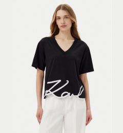 Снимка на KARL LAGERFELD Тишърт A2W17112 Черен Regular Fit