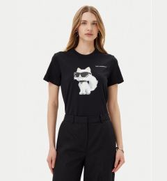 Снимка на KARL LAGERFELD Тишърт A2W17119 Черен Regular Fit