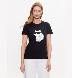 Снимка на KARL LAGERFELD Тишърт Ikonik 2.0 Choupette 230W1703 Черен Regular Fit
