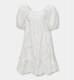 Снимка на Kids ONLY Лятна рокля Cleo 15320402 Бял Regular Fit