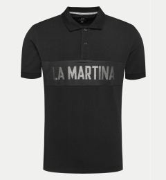 Снимка на La Martina Тениска с яка и копчета YMP310 JS324 Черен Regular Fit