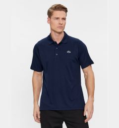 Снимка на Lacoste Тениска с яка и копчета DH3201 Тъмносин Regular Fit