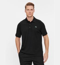 Снимка на Lacoste Тениска с яка и копчета DH3201 Черен Regular Fit