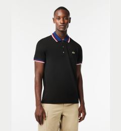 Снимка на Lacoste Тениска с яка и копчета PH3461 Черен Regular Fit