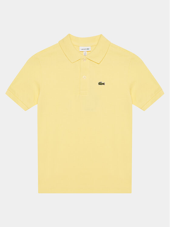 Снимка на Lacoste Тениска с яка и копчета PJ2909 Жълт Regular Fit