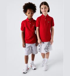 Снимка на Lacoste Тениска с яка и копчета PJ2909 Червен Regular Fit