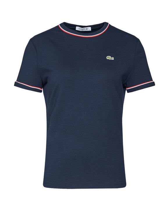 Снимка на Lacoste Тишърт TF5289 Тъмносин Slim Fit