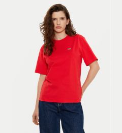 Снимка на Lacoste Тишърт TF7215 Червен Regular Fit