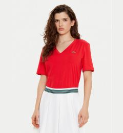 Снимка на Lacoste Тишърт TF7300 Червен Regular Fit