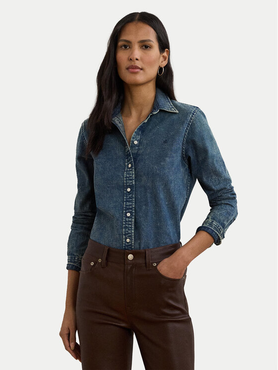 Снимка на LAUREN RALPH LAUREN дънкова риза 200971084001 Син Classic Fit