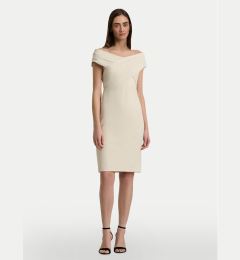 Снимка на Lauren Ralph Lauren Коктейлна рокля 253936390002 Екрю Slim Fit