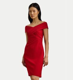Снимка на LAUREN RALPH LAUREN Коктейлна рокля 253936390009 Червен Slim Fit