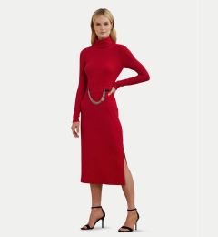 Снимка на LAUREN RALPH LAUREN Плетена рокля 250951822002 Червен Slim Fit