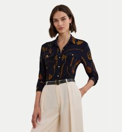 Снимка на LAUREN RALPH LAUREN Риза 200957607001 Тъмносин Slim Fit