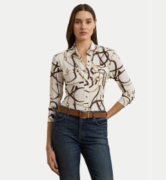 Снимка на LAUREN RALPH LAUREN Риза 200963878001 Бял Slim Fit