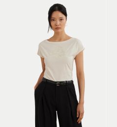 Снимка на LAUREN RALPH LAUREN Тишърт 200963933001 Екрю Relaxed Fit