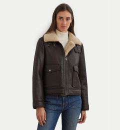 Снимка на LAUREN RALPH LAUREN Яке от имитация на кожа 297957530001 Кафяв Regular Fit