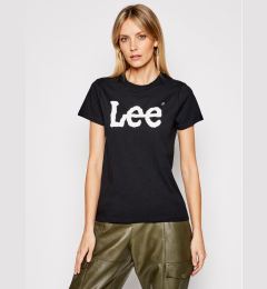 Снимка на Lee Тишърт Logo Tee L42UER01 112109467 Черен Regular Fit