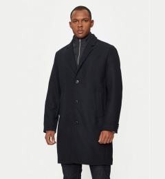Снимка на Lindbergh Вълнено палто 30-303046 Черен Regular Fit