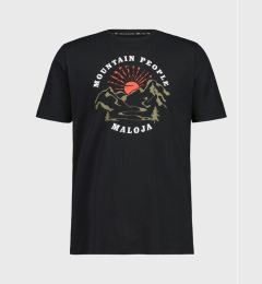Снимка на Maloja Тишърт KapfM. 35502-1-0817 Черен Regular Fit