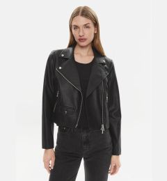 Снимка на Marc Aurel Яке от имитация на кожа 3810 2021 93263 Черен Slim Fit