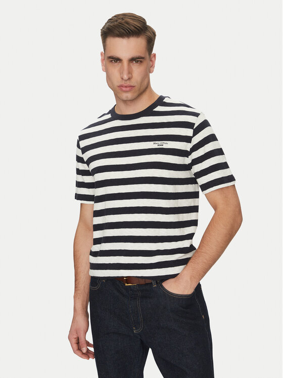 Снимка на Marc O'Polo Denim Тишърт 500 0007 222 Тъмносин Regular Fit