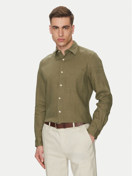 Снимка на Marc O'Polo Риза 523 7428 42318 Зелен Regular Fit