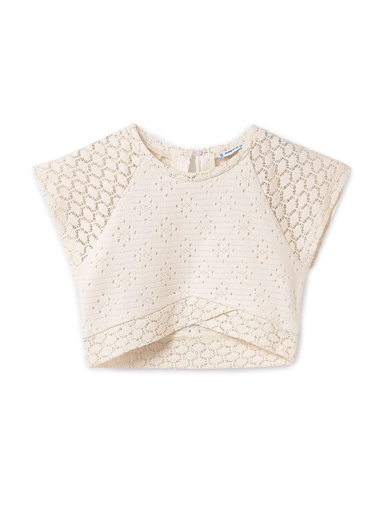 Снимка на Mayoral Блуза 6042 Бежов Regular Fit