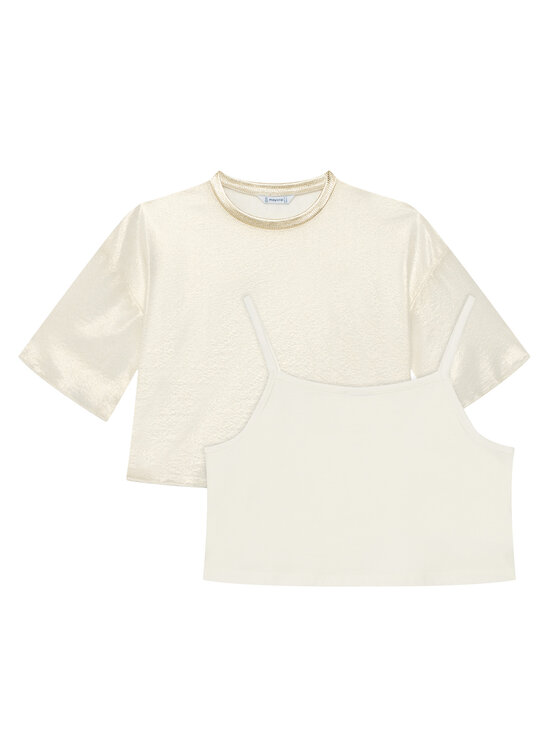 Снимка на Mayoral Блуза 6149 Бежов Regular Fit