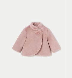 Снимка на Mayoral Кожено палто 2477 Розов Regular Fit