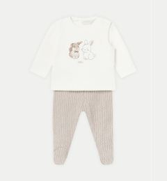 Снимка на Mayoral Комплект блуза и ританки 2510 Бежов Regular Fit