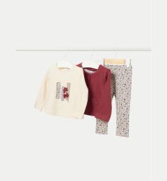 Снимка на Mayoral Комплект суитшърт, блуза и клин 2709 Червен Regular Fit