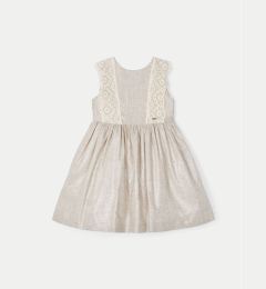 Снимка на Mayoral Лятна рокля 3910 Бежов Regular Fit