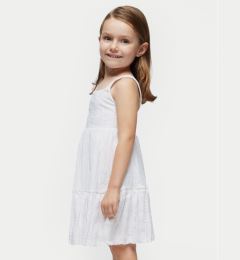 Снимка на Mayoral Лятна рокля 3950 Бял Regular Fit